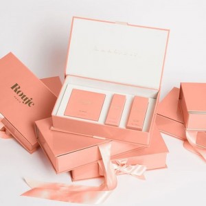 Luksus kosmetisk emballage kasser Brugerdefineret logo hudpleje essentiel olie parfume emballageboks til kosmetik parfume boks emballage