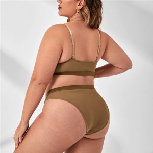 Almindelig push up lingerie sæt komfortable kvinder underwire bh sæt sexet undertøj