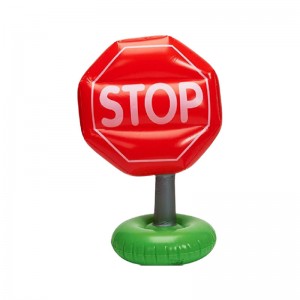 Producenter Brugerdefinerede PVC oppustelige trafikskilte, der blæser vejspærringer Trekant -vejskilte Advarselsskilte PVC Legetøj