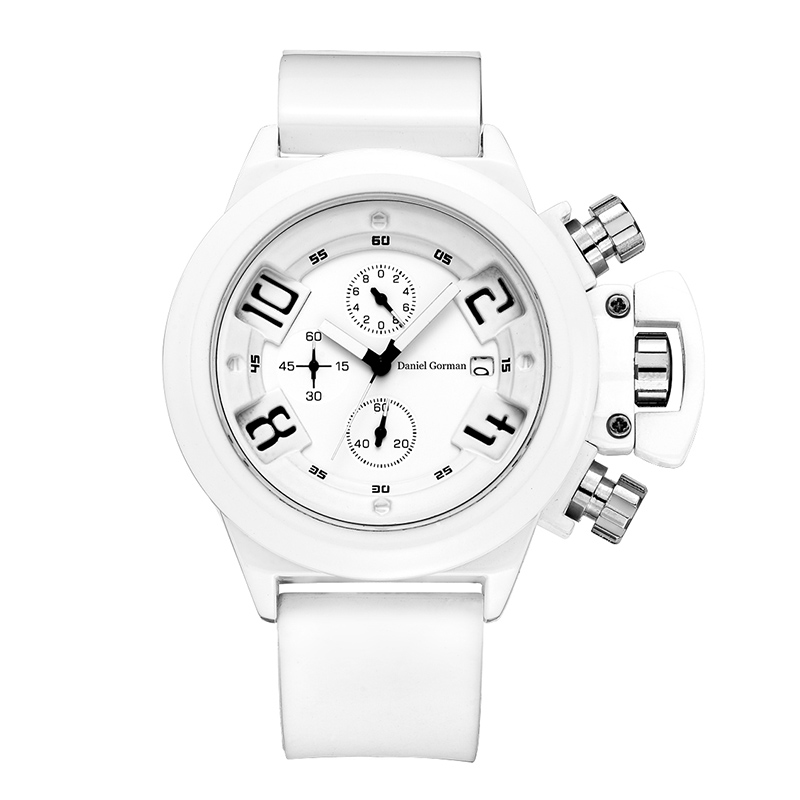Daniel Gormantop Brand Luxury Sport Watch Men Military Watches Blue Rubber Strap Automatisk vandtæt ure RM2208