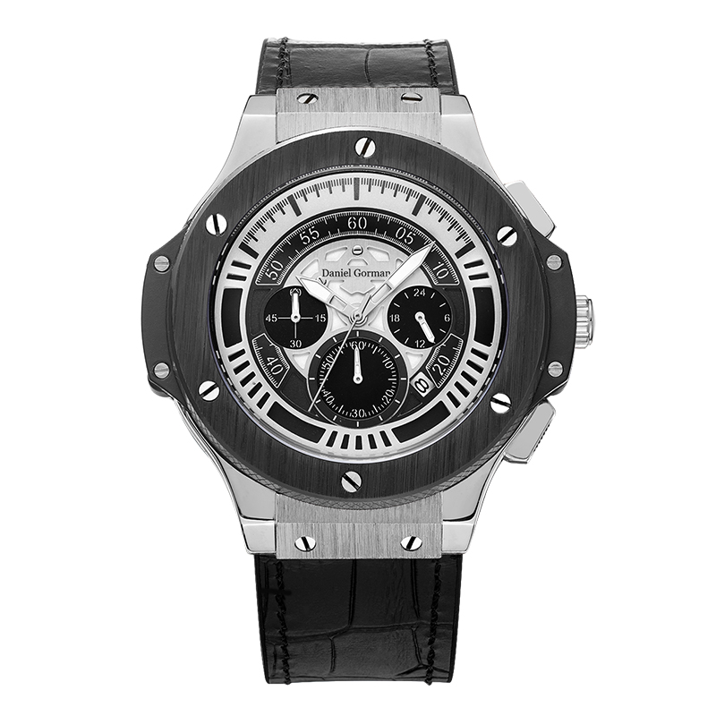 Daniel Gormantop Brand Luxury Sport Watch Men Military Watches Blue Rubber Strap Automatisk vandtæt ure RM2204