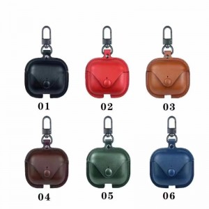 Velegnet til Apple AirPods Pro 3 beskyttelsessag, Bluetooth Wireless Headset Box, Storage Box Protective Case, fuldt dækket og ridsebestandig, italiensk læderbrun