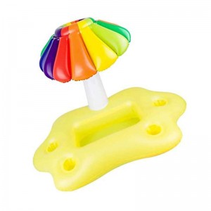 Oppustelig drikke kopholder, sky drik flyder til swimmingpoolfest og vand sjov dekorationer sommer strand fritid kop flaskeholder til voksne barn