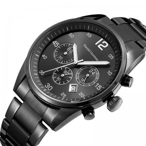 Daniel Gorman RM2210 Nyt design Hot Sell Leather Band Metallic Quartz Twist Platinum Geneva Luxury Men Watches Watches