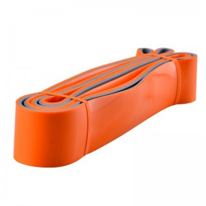 To-farve modstandsbånd trækkes op tunge modstandsbånd mobilitet og styrkeløft træningsbånd perfekte til fitness