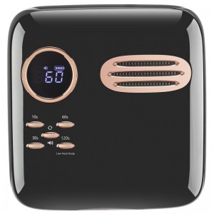 M&r 701pro trådløs LED -neglelampe, trådløsnegletørrer, 72W genopladeligt LED -neglelys, bærbar gel UV LEDneglelampe med 4 timerindstillingssensor og LCD -display grøn