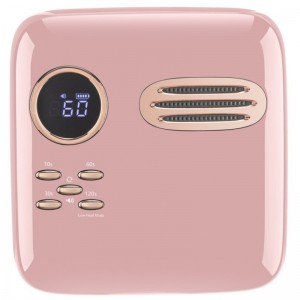 M&r 701pro trådløs LED -neglelampe, trådløsnegletørrer, 72W genopladeligt LED -neglelys, bærbar gel UV LEDneglelampe med 4 timerindstillingssensor og LCD -display grøn