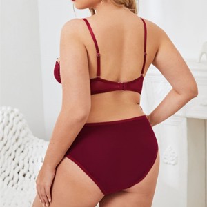 Komfortabel blomsterblonder sele 2 stykker lingeri sæt sexet undertøj sæt