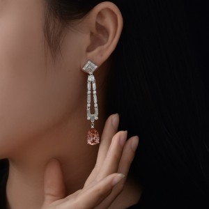 Solomon pulver 5 karat højt kulstof diamant vand drop 10*14 lange kvastøreringe