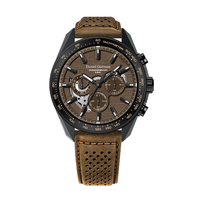 Daniel Gormandg9006 Watch Men's Watch OEM Rustfrit stål japansk bevægelse Kronograf Mænds ur Sapphire Glass Watch