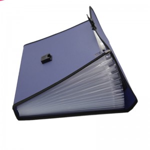 Udvidelse af mappe A4 bogstavstørrelse pp plast 13 lommer multi lomme arrangør udvidelig fil