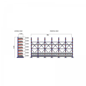 Cantilever rack arm