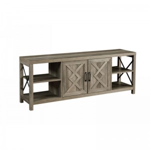 Retro -stil tv -kabinet, bondegård skab, multifunktionskonsol