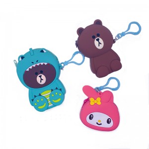 Søde og små kartonfigurer silikone emaljeposer til børn