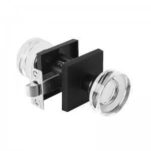 S2601 Modern Disc Shape Crystal Door Knob, Passage Set, High Grade Door Lock Keyless