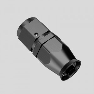 Aluminium ptfe drejelig slange ender fittings en kvindelig lige