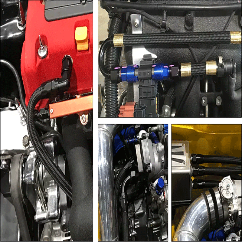 Visning af effekten af ​​modifikation af brændstoflinje