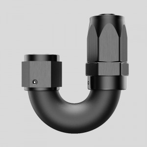 180 Grad Aluminium One Piece Full Flow Swivel Slang End AN4 AN6 AN8 AN10 AN12 Fittings