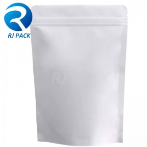 100% genanvendelig metaliserede stand up -poser med lynlås