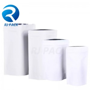 100% genanvendelig metaliserede stand up -poser med lynlås