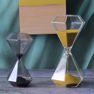 Engros 5 15 30 minutters tid Kreativ boligindretning Ornament gave guld sand diamant timeglas glas sand timer