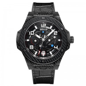 Baogela Men \\\\ \'s urmekanisk ur automatisk hule modemænds lysende store opkald 50m vandtæt ur 2001 sort