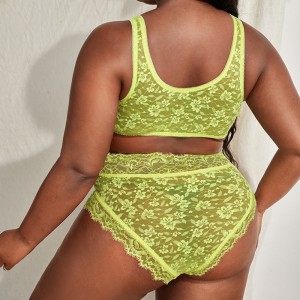 Blonder foran blonder lingeri sæt blonder trim truss