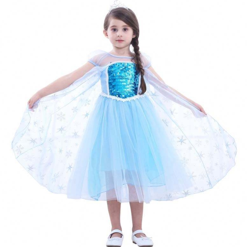 Prinsesse kostumer fødselsdagsfest dress up små piger Elsa perler prinsesse kjole hcgd-044