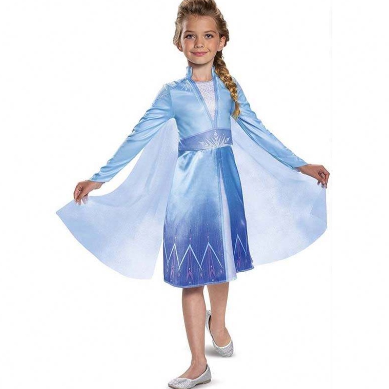 Børn Girls Halloween Party Cosplay 110-150 cm Princess Dress Up Elsa Dress Princess HCGD-011