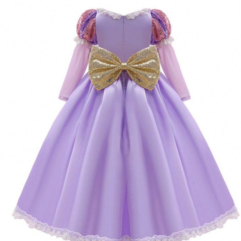 Baige Amazon Hot Sale Kids kjoler Cosplay Costumes Halloween Sophia Rapunzel Dress Princess Long Party Dress