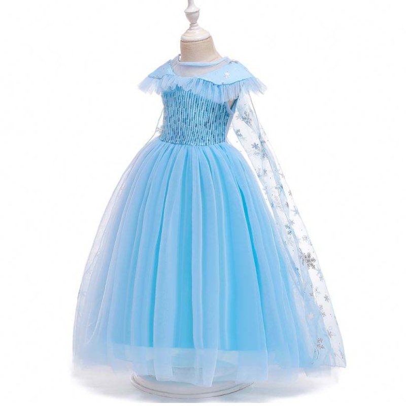 Engrosnye børn tøj Elsa prinsesse kjole børn kostumer piger kjoler