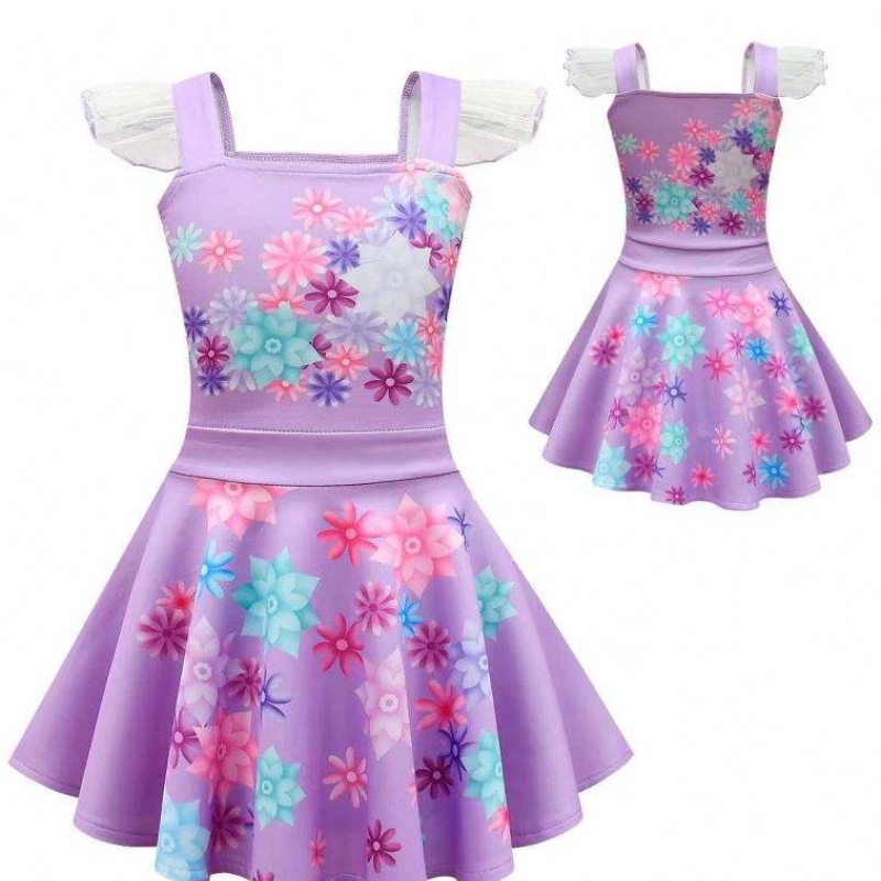 TV&movie cosplay lilla kjole piger prinsesse kostume børn fancy kjole fest børn cosplay