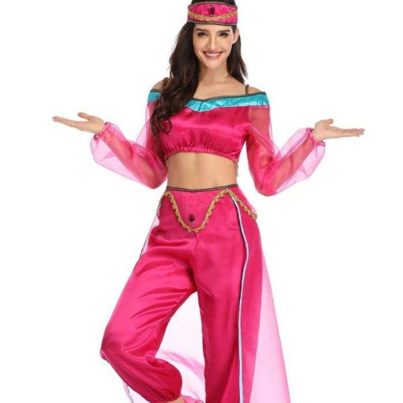 Engros sexede kvinder langærmet arabisk Indien jasmine prinsesse kostume halloween fe græsk gudinde dame cosplay kostume