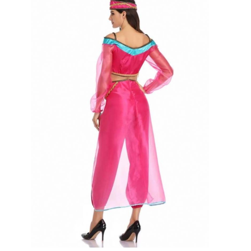 Engros sexede kvinder langærmet arabisk Indien jasmine prinsesse kostume halloween fe græsk gudinde dame cosplay kostume