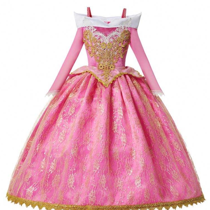 Prinsesse Elsa Winter Dress Girls Langærmet Frozen2 Halloween kostume børn Rapunzel Tiana Mulan Cosplay