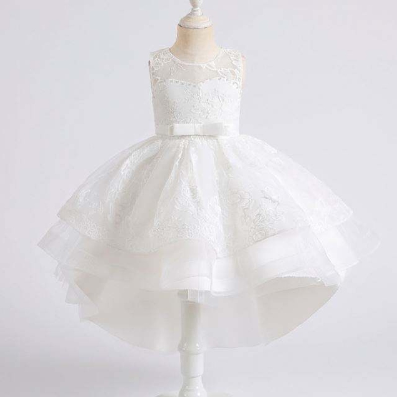 Ny designfest slid kjole til baby pige børne tøj piger pearl kjole piger aften kjoler 2158