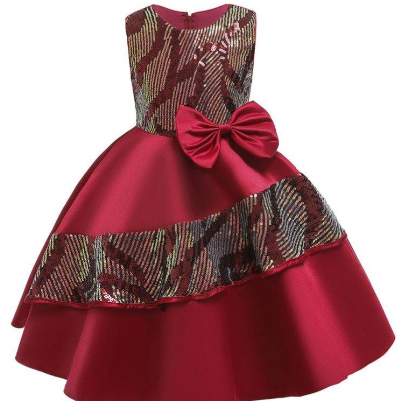 Fancy frock paljetter design piger fest bling bling kjoler børnetøj l5146
