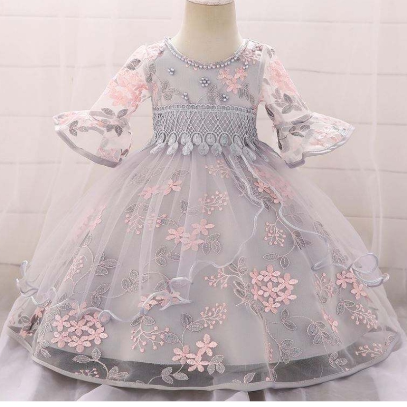 Pige kjole blomst prinsesse Anna Elsa Halloween kostumer kjole baby pige fest kjole l5015xz