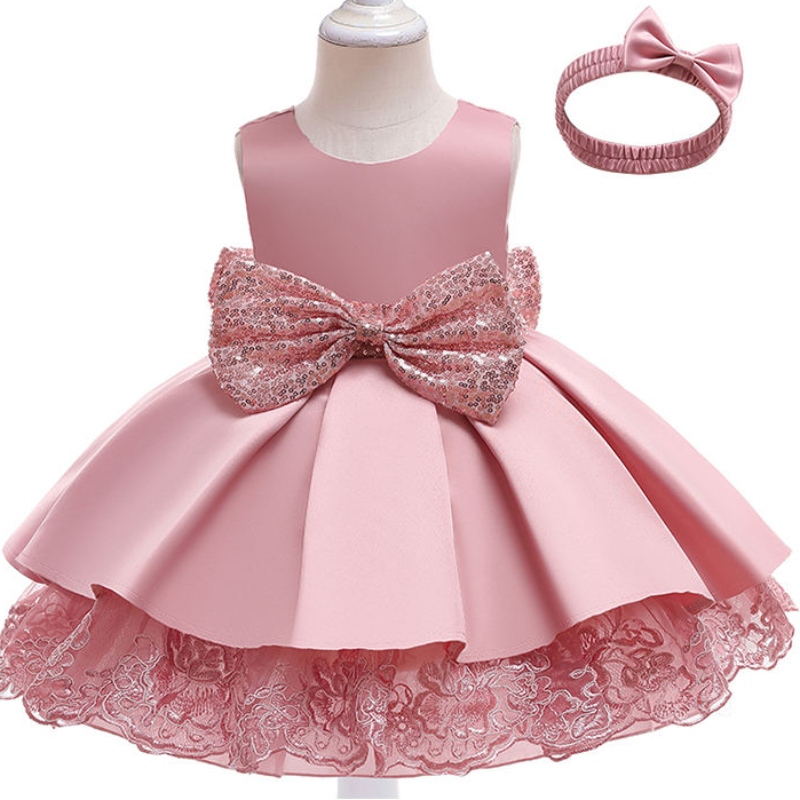 Smuk lille dronning blomster pige elegant kjole afslappet kjole kjole sommer børn juletøj
