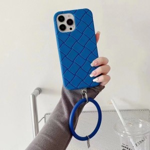 Velegnet til Apple iPhone 14max-sag, tredimensionel rutet armbånd Fuld pakke Fall Proof Case, TPU-sag