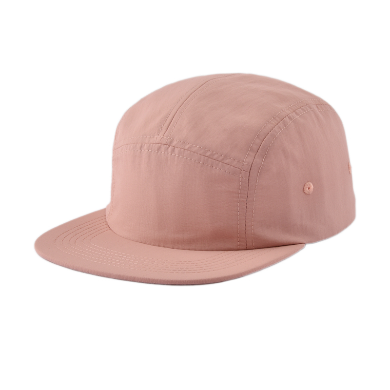 Hip Hop Hat Custom Logo 3D Broderi Custom Logo Nyt design Ustruktureret lavprofil Camp Blank Plain Nylon 5 Panel Hat