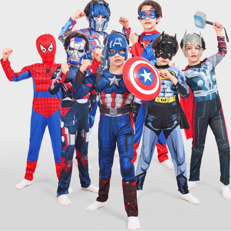 På lager Superhero Halloween kostume børn