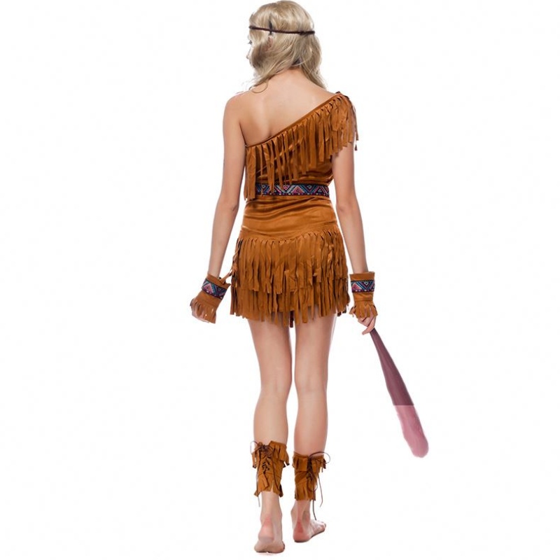 Halloween Women Pocahontas Huntress Native Indian Costume
