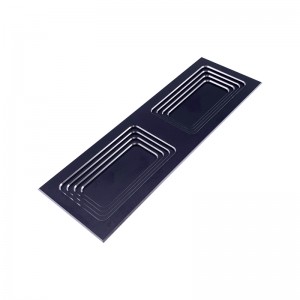 Hjemkvalitet Hardware Møbelskuffe Kabinet Dør Black Metal Aluminium CNC Pull Handle