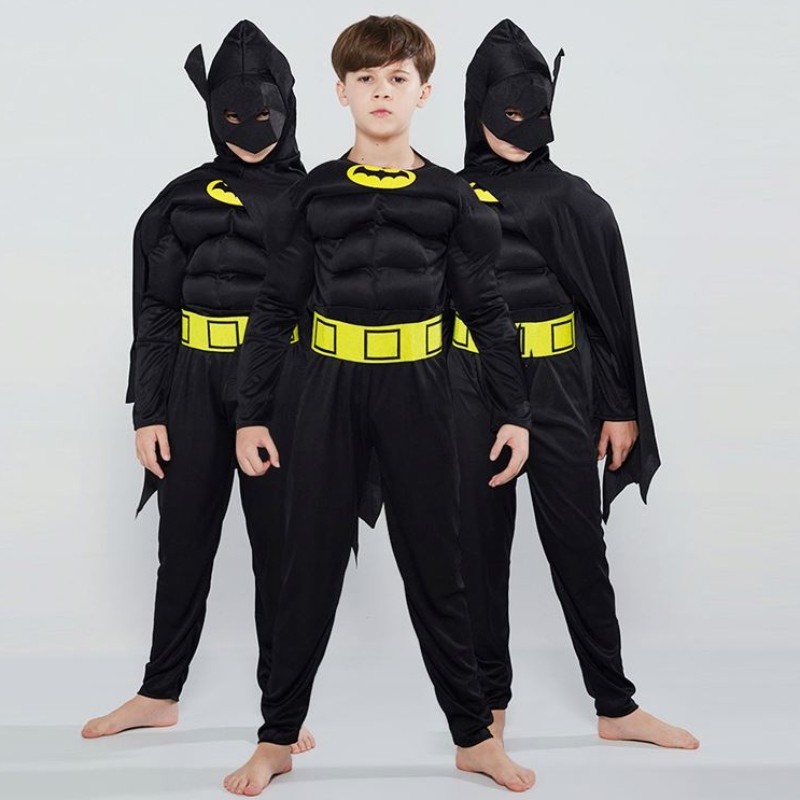 Muskel tøj til dreng flash kostume fantasy dress-up jumpsuits børn film karneval fest halloween julebord cos dragter