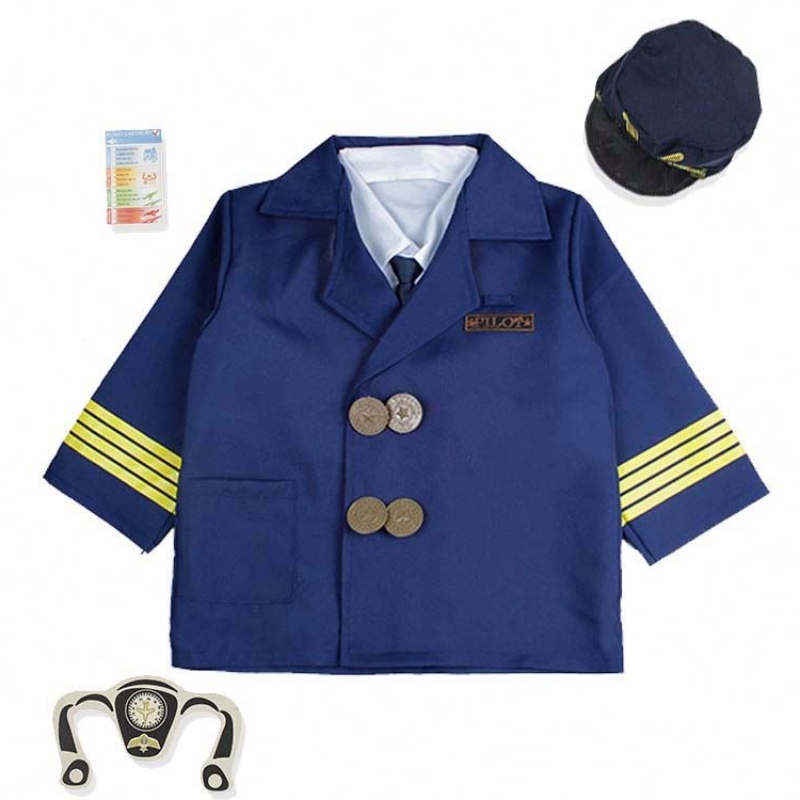 Boy Halloween Dress Up Set Kids pilot kostume med tilbehør HCBC-006