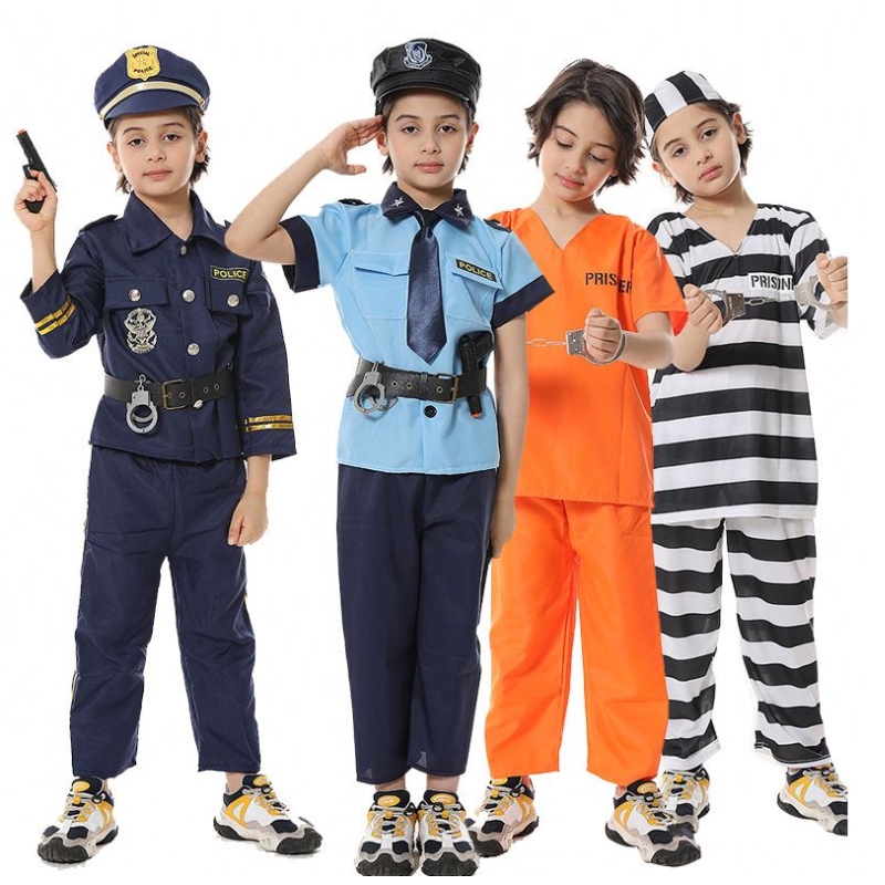 Halloween Dress Up Policeman foregive Play Set Kids Police Costume For Boys HCBC-005