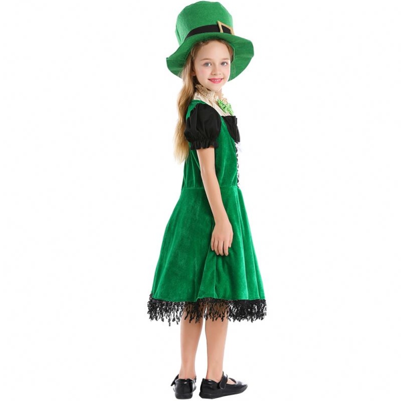 Elfbørn i høj kvalitet cosplay fancy fest kjole karneval leprechaun St. Patrick \\ 's dag Halloween cosplay kostume