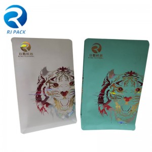 Lomme lynlås flade bundposer med UV -stempling