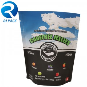 100% genanvendelig stand up pose med børnebestandig lynlås